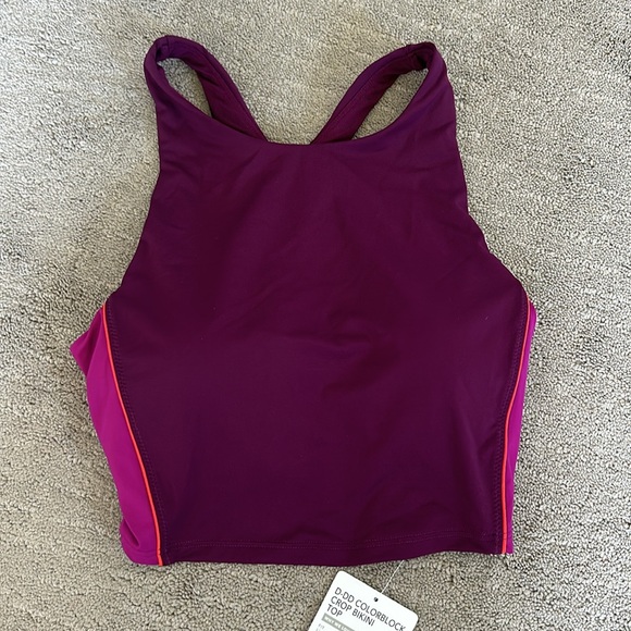 NWT Athleta Cropped Color Block Bikini top - Picture 7 of 11